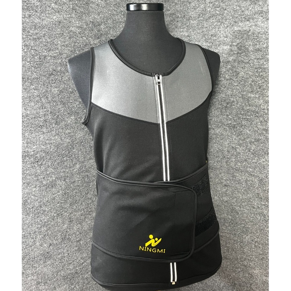Ningmi Workout Neoprene Top Shirt Training Weight Loss Body Shaper Sweat Men's L